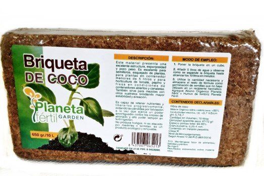 Sustrato Briqueta de coco